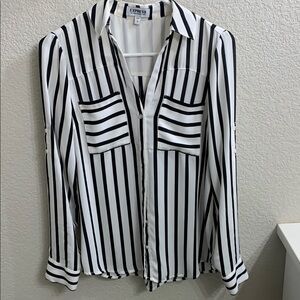 Express Monochrome Striped Shirt